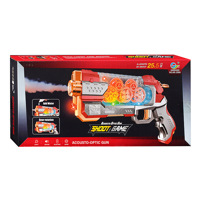 Пистолет AK-358A "Дымовой бластер" в коробке