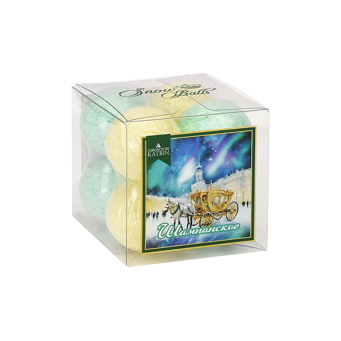 Набор шипучей соли для ванн Snow balls 160г "Шампанское" 