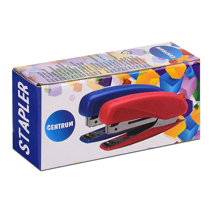 Степлер №10 ,скоба №10, на 5 листов, мини, раскрытие 20 мм,цвета ассорти