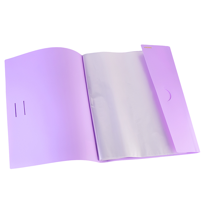 Папка с 40 вкладышами A3 "Pastel" A3 (320x435x25 мм) 500 мкм, фактура "песок" с клапаном, 