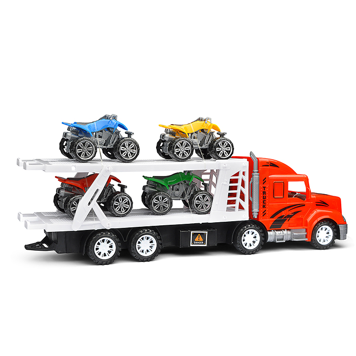 Автовоз DC998-39 "Мега сила" с квадроциклами, под колпаком