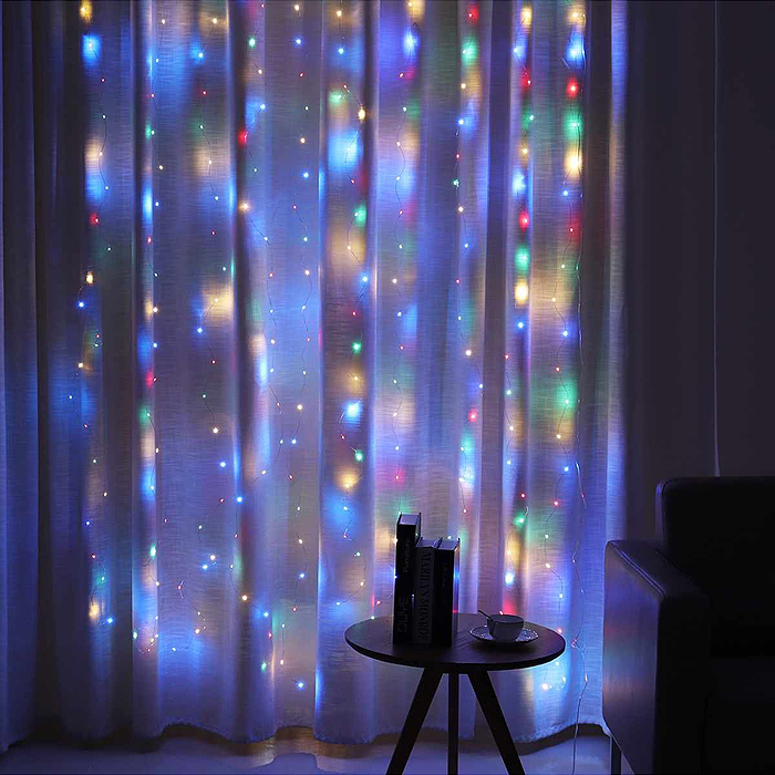 Электрогирлянда Занавес, 2м*2м, 200 ламп