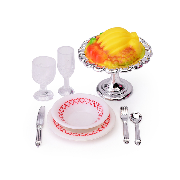 Фото к товару Набор мебели для кукол 3012 "Столовая" в коробке Набор мебели для кукол 3012 "Столовая" в коробке