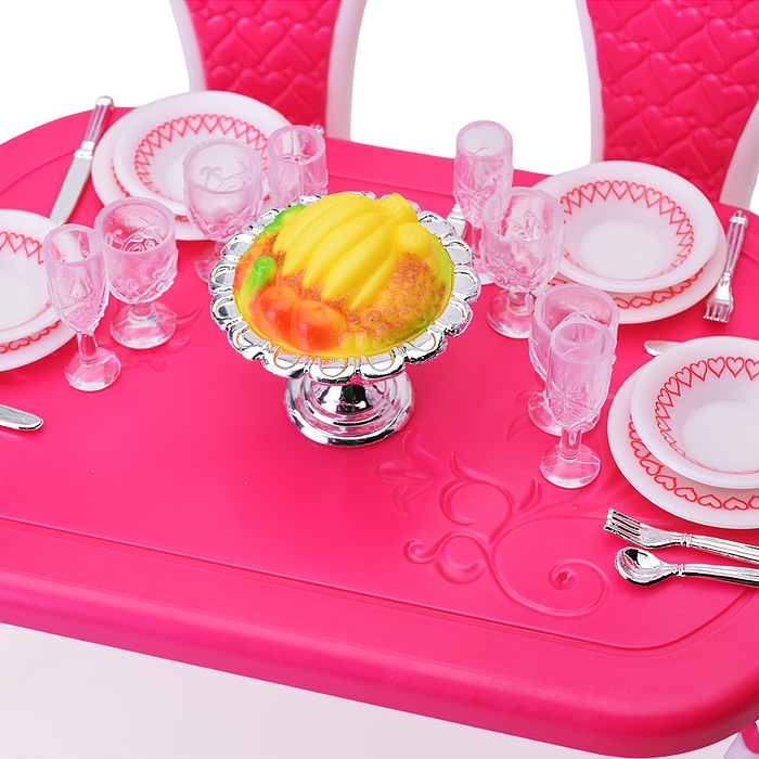 Фото к товару Набор мебели для кукол 3012 "Столовая" в коробке Набор мебели для кукол 3012 "Столовая" в коробке