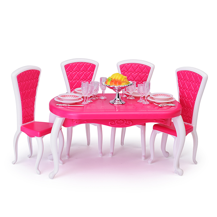 Фото к товару Набор мебели для кукол 3012 "Столовая" в коробке Набор мебели для кукол 3012 "Столовая" в коробке