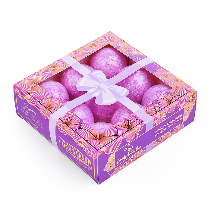 Набор бурлящих шаров 360г "Candy bath bar" Love&Candy (9*40г) ВС 25