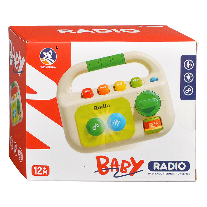 Игрушка развивающая 909-2512 "Музыкальное радио" в коробке