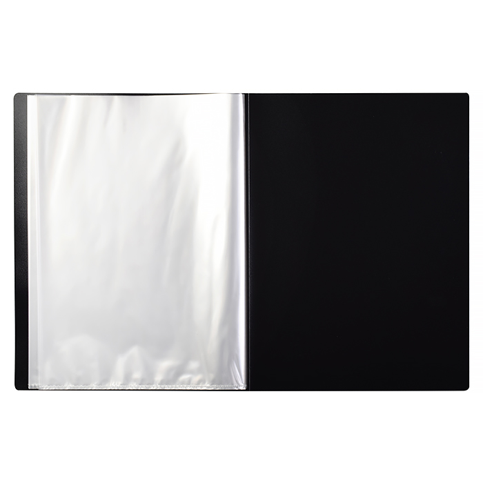 Папка с вкладышами 20 л. A4 450 мкм. 15 мм  песок, черный Classic   