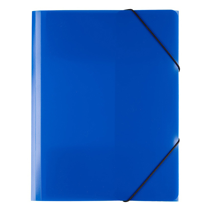 Папка на резинке A4 450 мкм. 35 мм песок, синий Classic Lite   