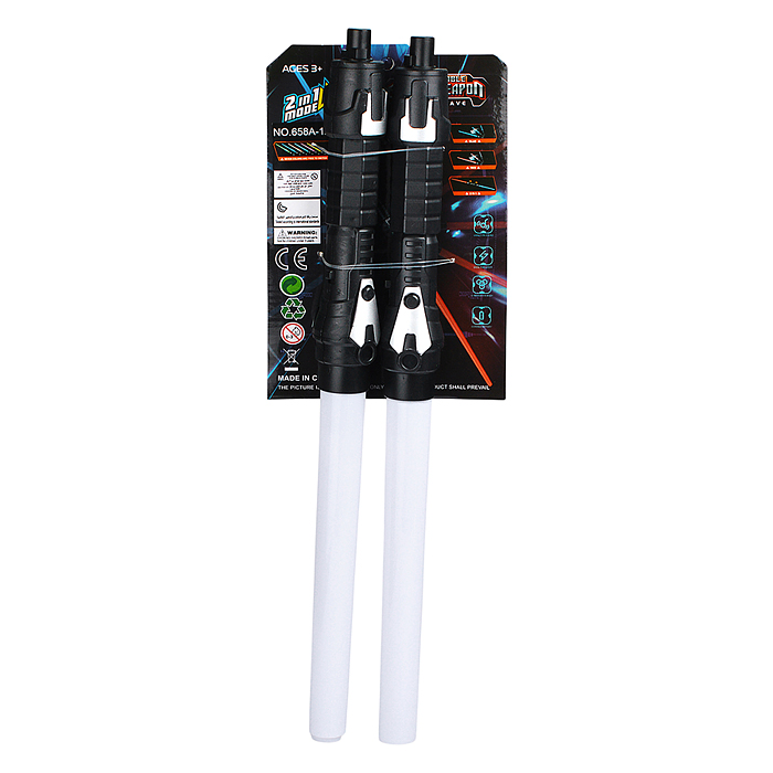 Набор мечей 657A-3 "Космическое оружие" (свет, звук) на листе