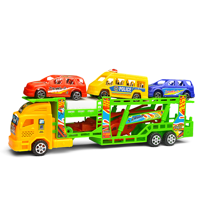 Автовоз 931-16 "Автодрайв" с машинками, в пакете