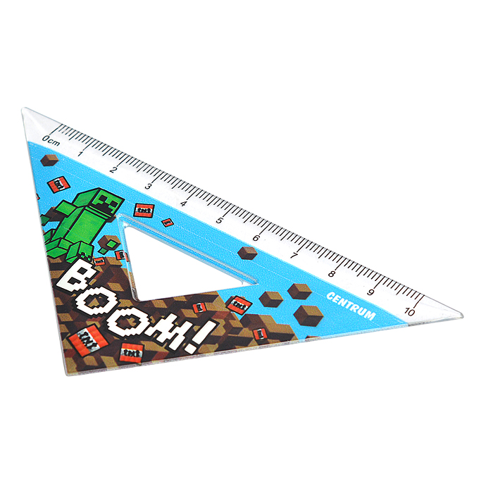 Набор линеек "My game" линейка, линейка-треугольник, транспортир, 3 шт., в ПВХ конверте
