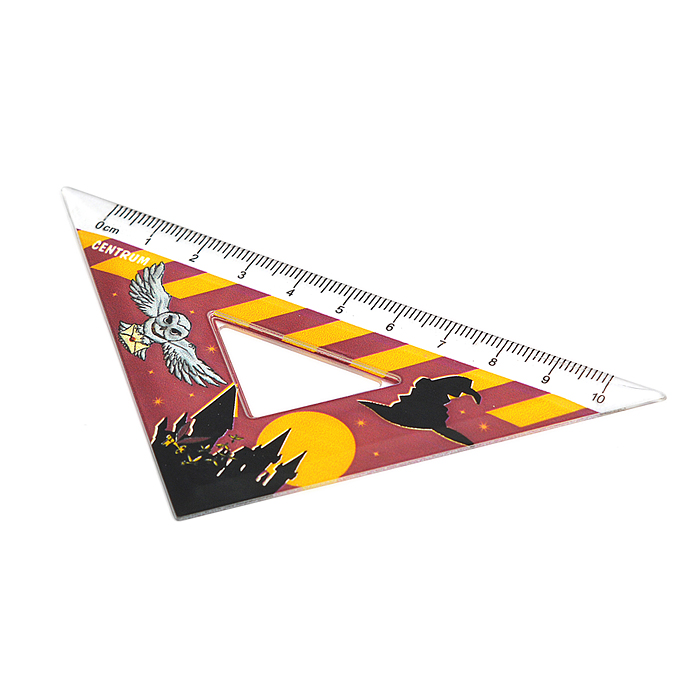 Набор линеек "Школа Магии" линейка, линейка-треугольник, транспортир, 3 шт., в ПВХ конверте