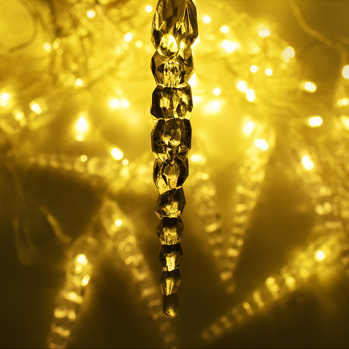 Электрогирлянда Бахрома, 3м, 96 ламп, теплый