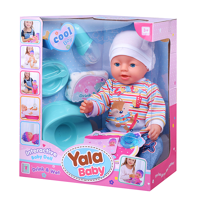 Пупс BL241K "Витенька" (пьет, писает) с аксессуарами, в коробке