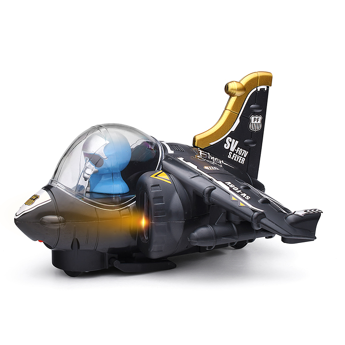 Самолет 286-28 "Истребитель" на батарейках, в коробке