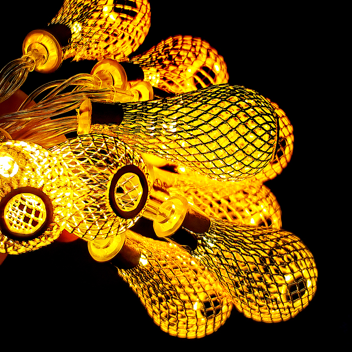 Электрогирлянда Стильные лампы, 2м, 10 ламп