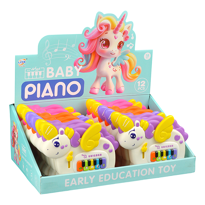 Фото к товару Пианино 189-3A2 "Единорог" (9 клавиш) в коробке Пианино 189-3A2 "Единорог" (9 клавиш) в коробке
