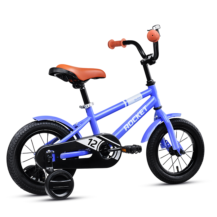 Фото к товару Велосипед 12" Rocket Gloss, цвет сиреневый Велосипед 12" Rocket Gloss, цвет сиреневый