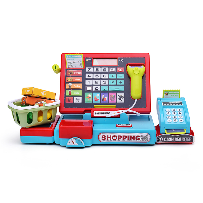 Игровой набор 818-389M "Касса. Магазин дома №1" с аксессуарами, в коробке