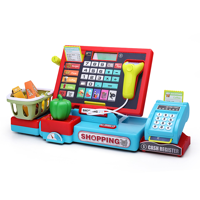 Игровой набор 818-389M "Касса. Магазин дома №1" с аксессуарами, в коробке