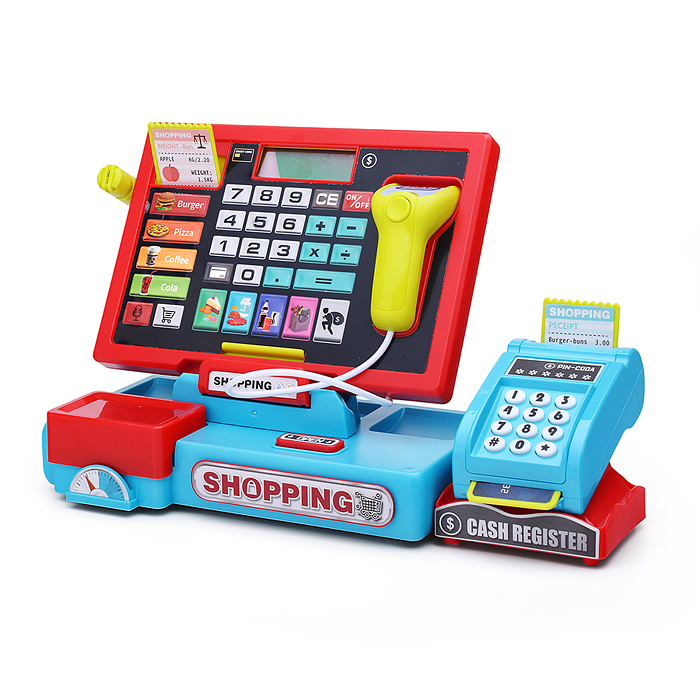 Игровой набор 818-393M "Касса. Мой магазин" с аксессуарами, в коробке