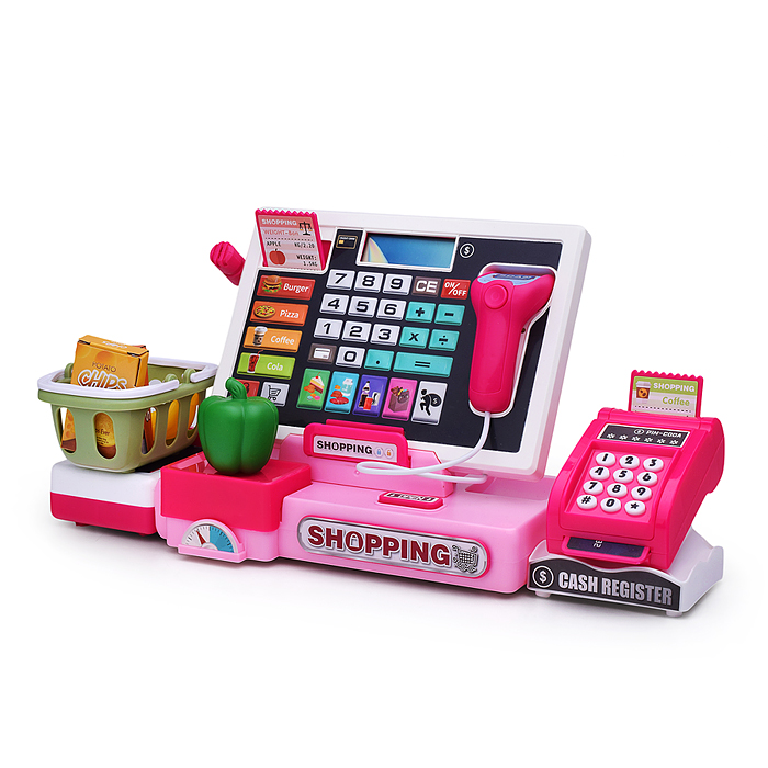 Игровой набор 818-379M "Касса. Магазин дома" с аксессуарами, в коробке