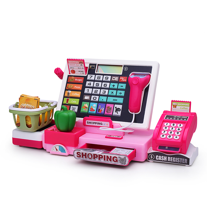 Игровой набор 818-379M "Касса. Магазин дома" с аксессуарами, в коробке