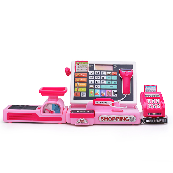 Игровой набор 818-391M "Касса со сканером" с аксессуарами, в коробке