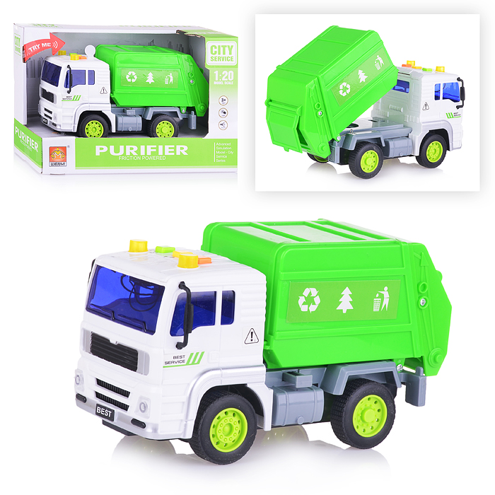 Машина WY521A "Спецтехника" 1:20 (свет, звук) на батарейках, в коробке
