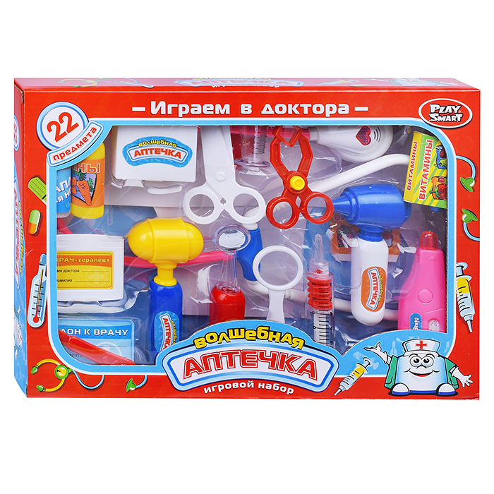 Набор доктора 2554 "Волшебная аптечка", в чемодане (22 предметов)