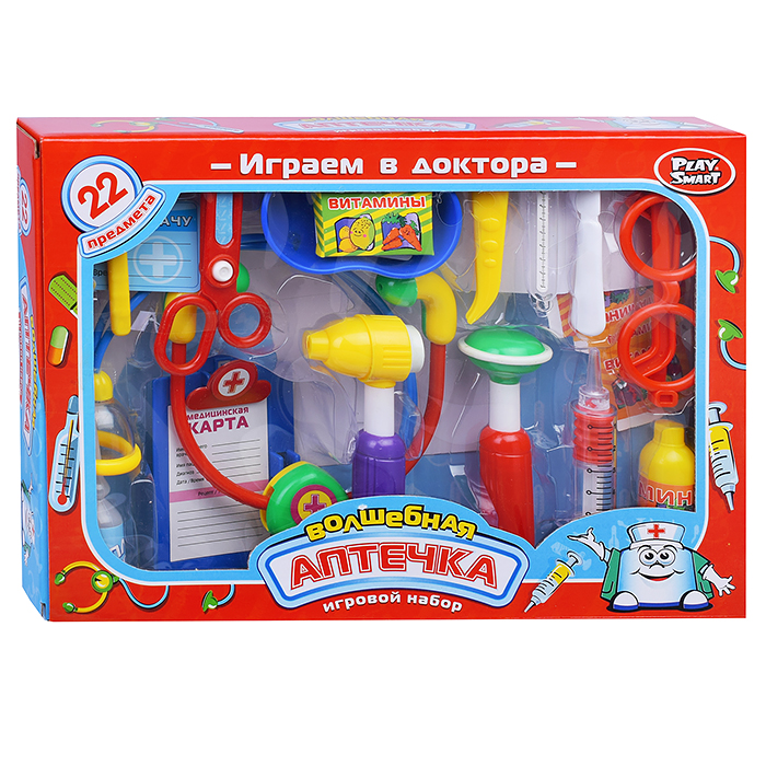 Набор доктора 2554 "Волшебная аптечка", в чемодане (22 предметов)