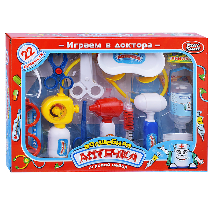 Набор доктора 2554 "Волшебная аптечка", в чемодане (22 предметов)