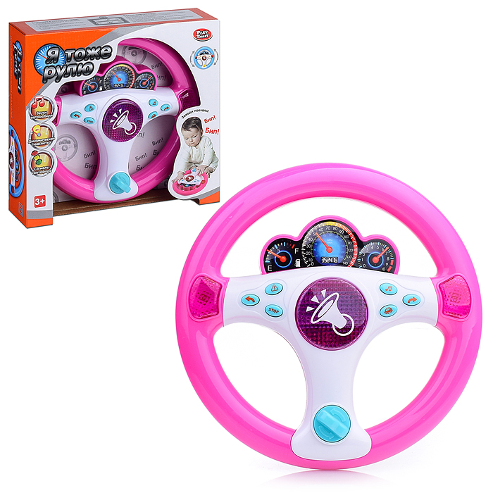 Фото к товару Руль 7749 "Заводи поехали!" на батарейках, в коробке Руль 7749 "Заводи поехали!" на батарейках, в коробке