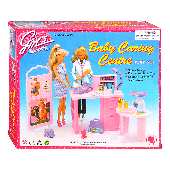 Набор мебели для кукол 9817 "Детский Врач" в коробке