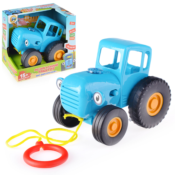 Каталка "Синий трактор" 15+ песен и звуков, свет,