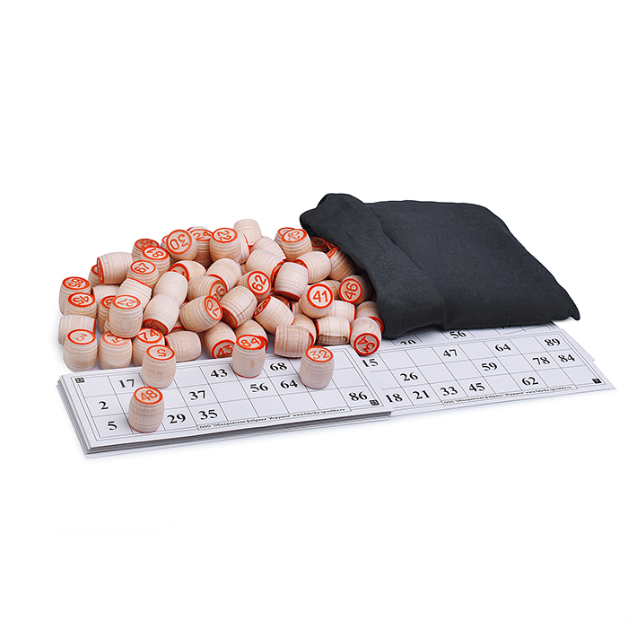 Игра Русское лото в зеленой картонной коробке (240*130*80) 