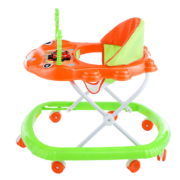 Ходунки 901-Q-3 "Божья коровка" (зеленый-оранжевый) в пакете