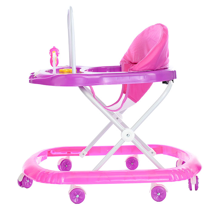 Ходунки 902-D-4 "Мишутка" (розовый-сиреневый) в пакете