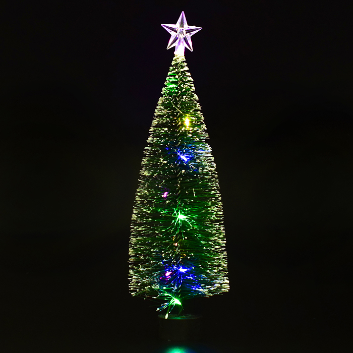 Фото к товару Елочка светящаяся со звездой (25см) Елочка светящаяся со звездой (25см)
