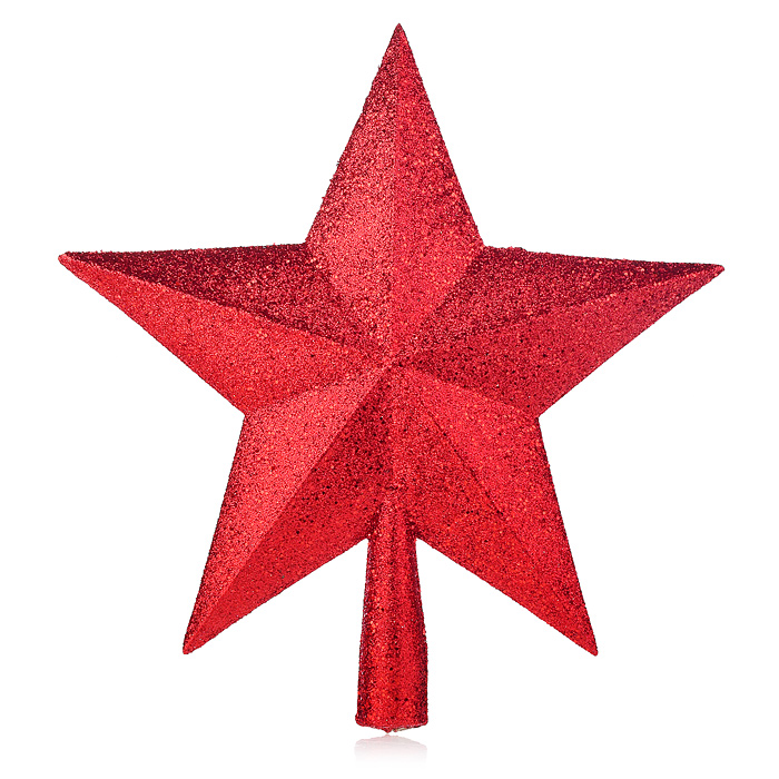 Новогоднее украшение S0960 "Звезда" красная (23*22см.)