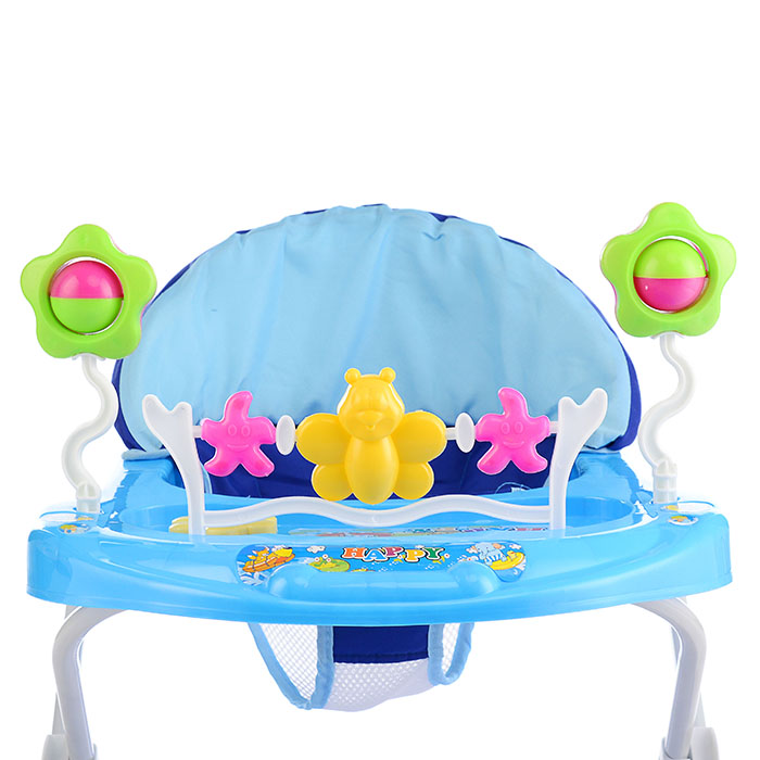 Ходунки 902-B-2 "Бабочка с цветочками" (синий-голубой) в пакете