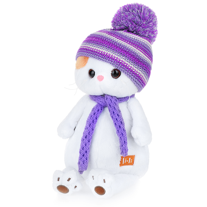 Фото к товару Кошка Ли-Ли в лиловом вязаном комплекте Кошка Ли-Ли в лиловом вязаном комплекте