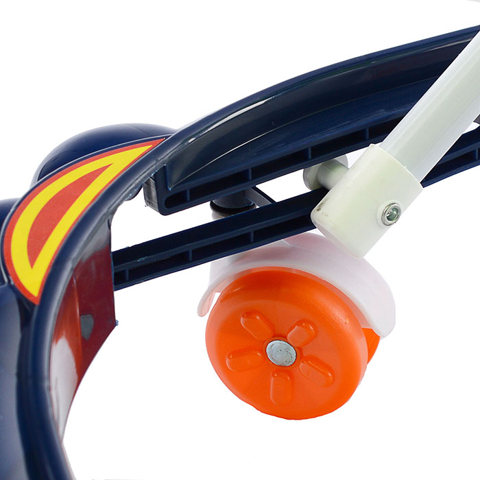 Ходунки 906-2-3 с рулем (свет,звук) синий-зеленый, в пакете