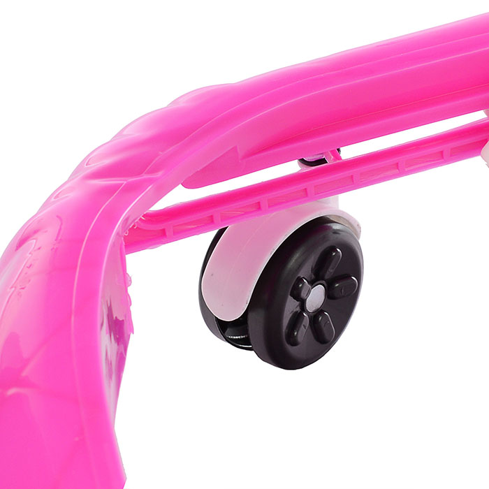 Ходунки 902-5 "Цветок" со звуком (розовый) в пакете