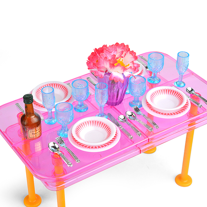 Набор мебели для кукол 2912 "Столовая" в коробке