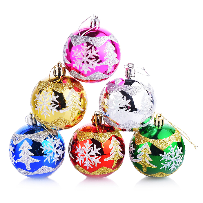 Набор шаров S0145-3 "Винтажный" (6см) в коробке