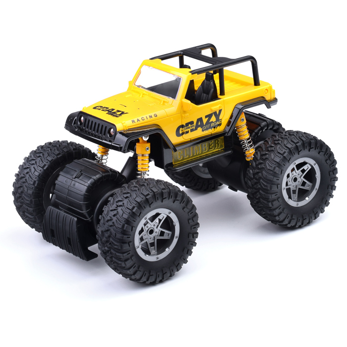 Машина WY662B "Внедорожник" 1:12 (свет, звук) в коробке (цвет желтый)