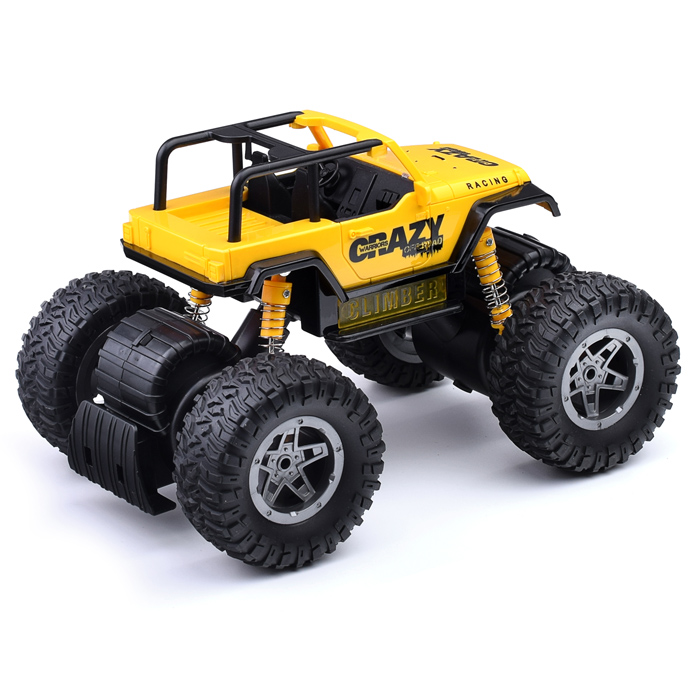 Машина WY662B "Внедорожник" 1:12 (свет, звук) в коробке (цвет желтый)