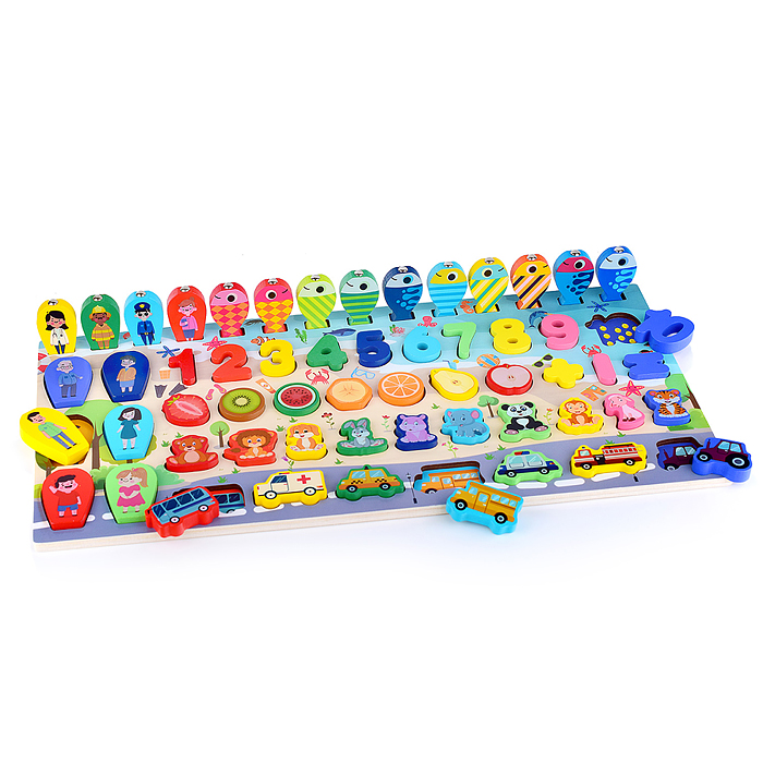 Фото к товару Набор D1163 "Сортер-Вкладыш" MAXI с магнитной рыбалкой, в пакете Набор D1163 "Сортер-Вкладыш" MAXI с магнитной рыбалкой, в пакете